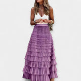 Saia Boho com Acabamento de Cetim