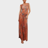 Fabiana - Vestido Elegante com Saia Comprida