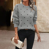 Ana | Camisola Jacquard com Padrão de Bolas