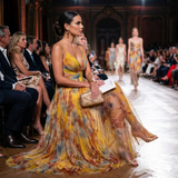 Helena | Vestido de Gala em Tule com Estampado Aguarela
