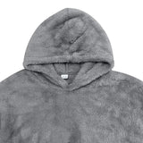 Hoodie - Mistura de Fleece com Capuz