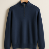 Pullover de Malha - Meio Zíper