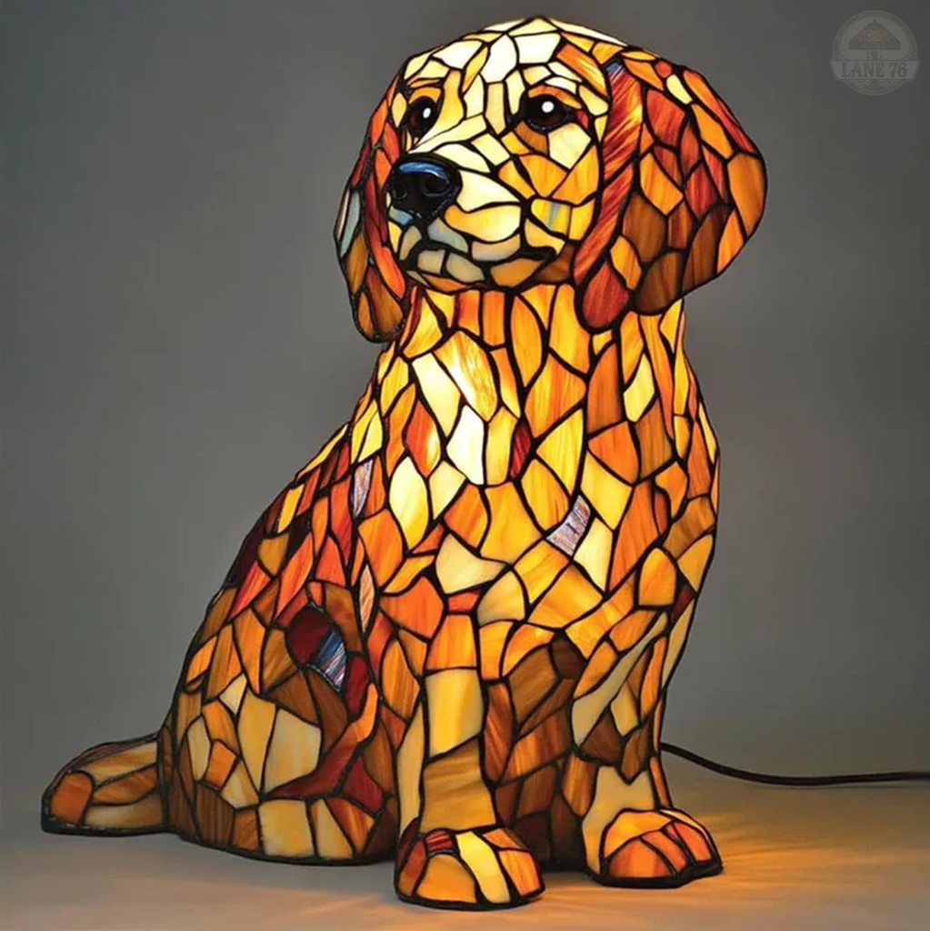 Estatueta de Lily, o Golden Retriever Espiritual