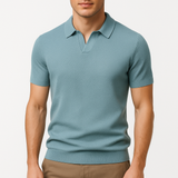 Camisa Polo em Poliéster - Texturada