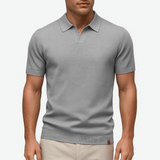 Camisa Polo em Poliéster - Texturada