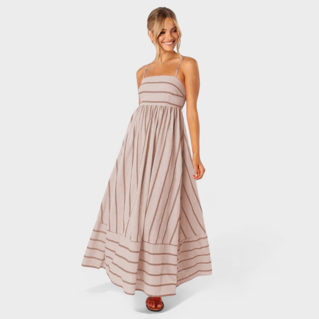 Camila - Vestido Listrado Fresco