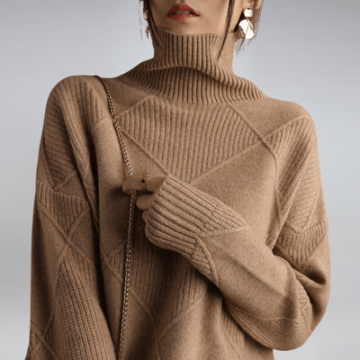 Adriana - Camisola de gola alta suave