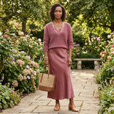 Matilde - Conjunto Vestido e Camisola Malha