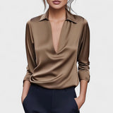 Nádia - Blusa Premium com decote em V