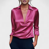 Nádia - Blusa Premium com decote em V